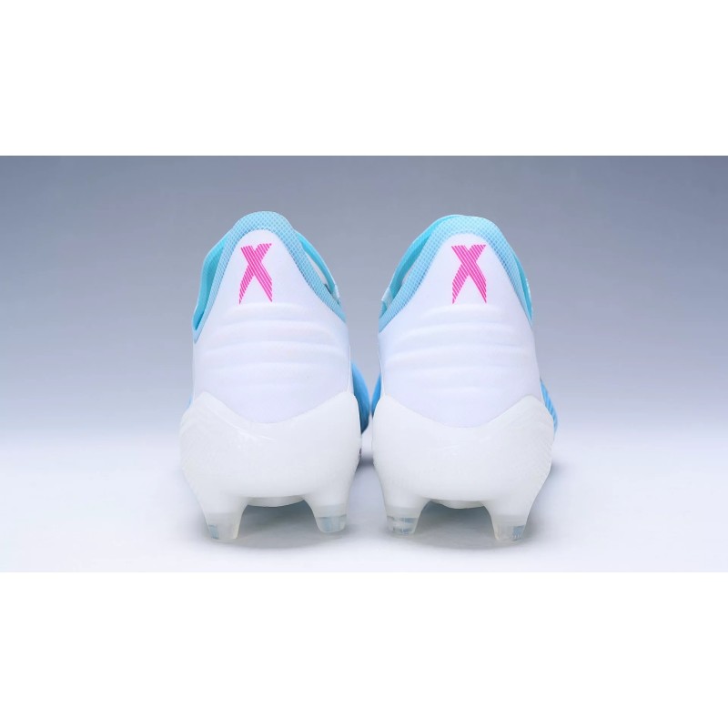 Botas de Fútbol Adidas X 19.1 FG Hombre Azul Claro&Blanco&Negro (#39~#45)