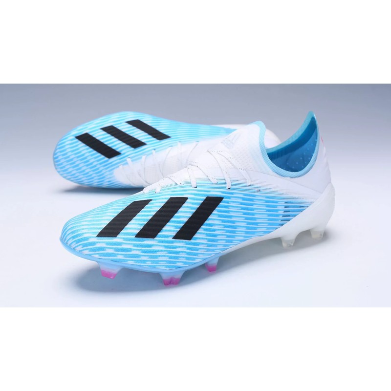 Botas de Fútbol Adidas X 19.1 FG Hombre Azul Claro&Blanco&Negro (#39~#45)
