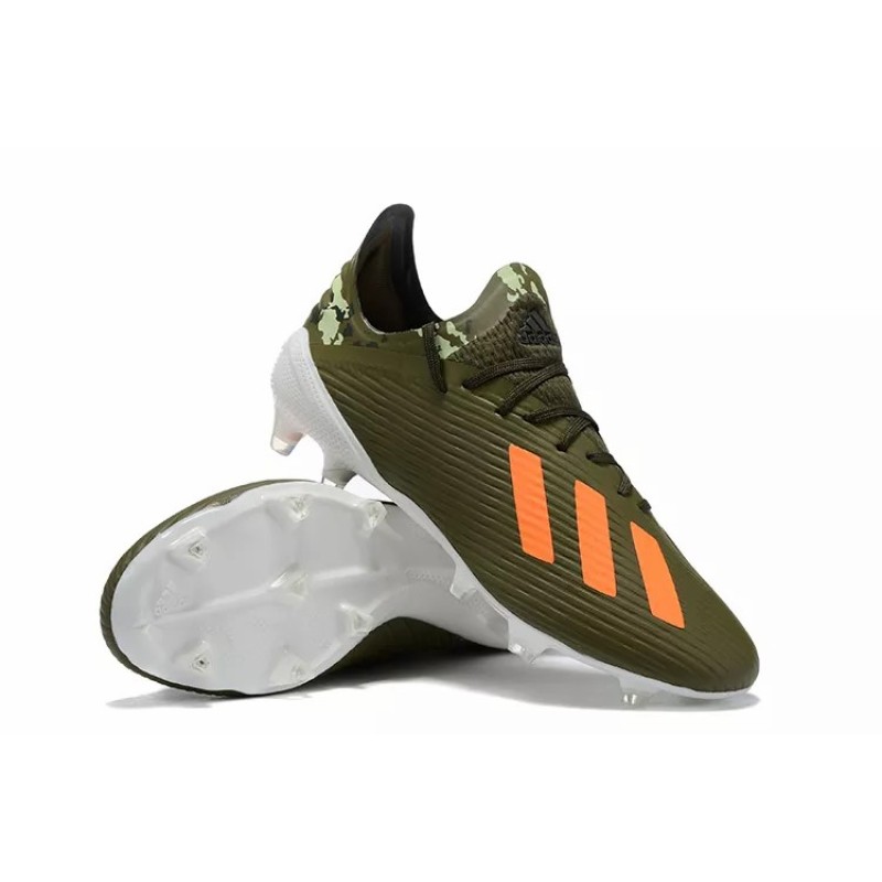 Botas de Fútbol Adidas X 19.1 FG Hombre Verde Camuflaje (#39~#45)