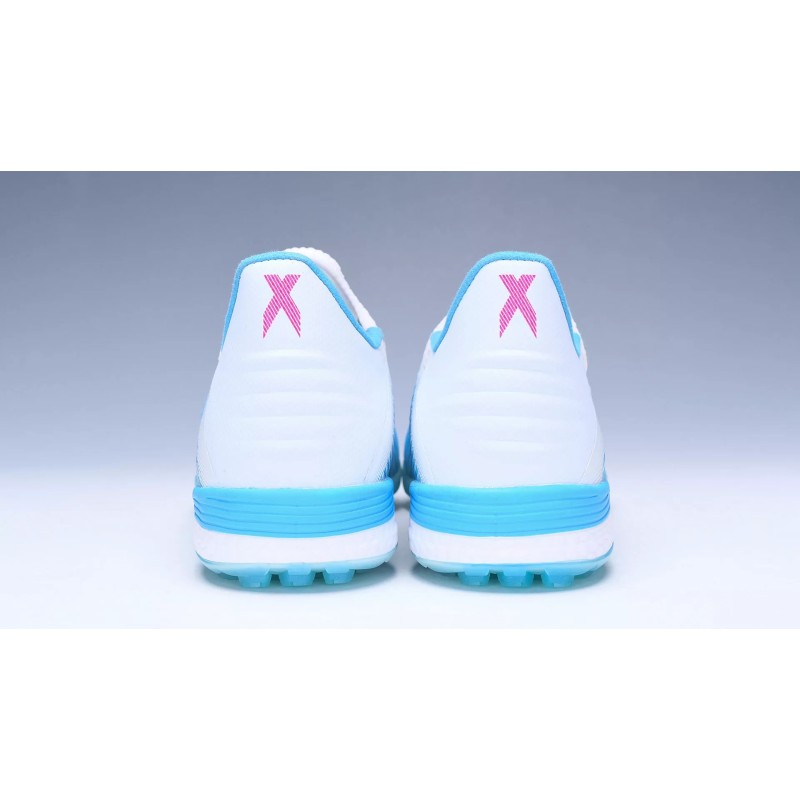 Botas de Fútbol Adidas X 19.1 TF Azul Claro&Blanco&Negro (#38~#45)