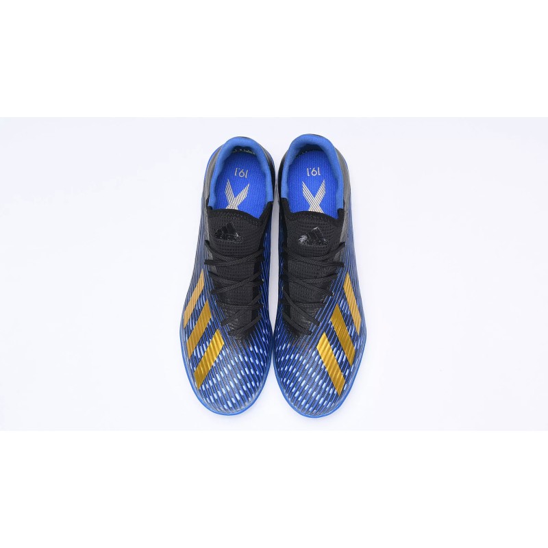 Botas de Fútbol Adidas X 19.1 TF Azul&Negro&Dorado (#38~#45)