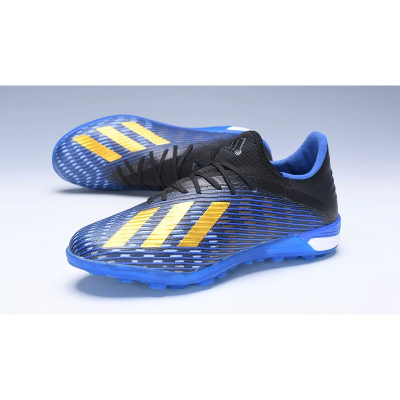 Botas de Fútbol Adidas X 19.1 TF Azul&Negro&Dorado (#38~#45)