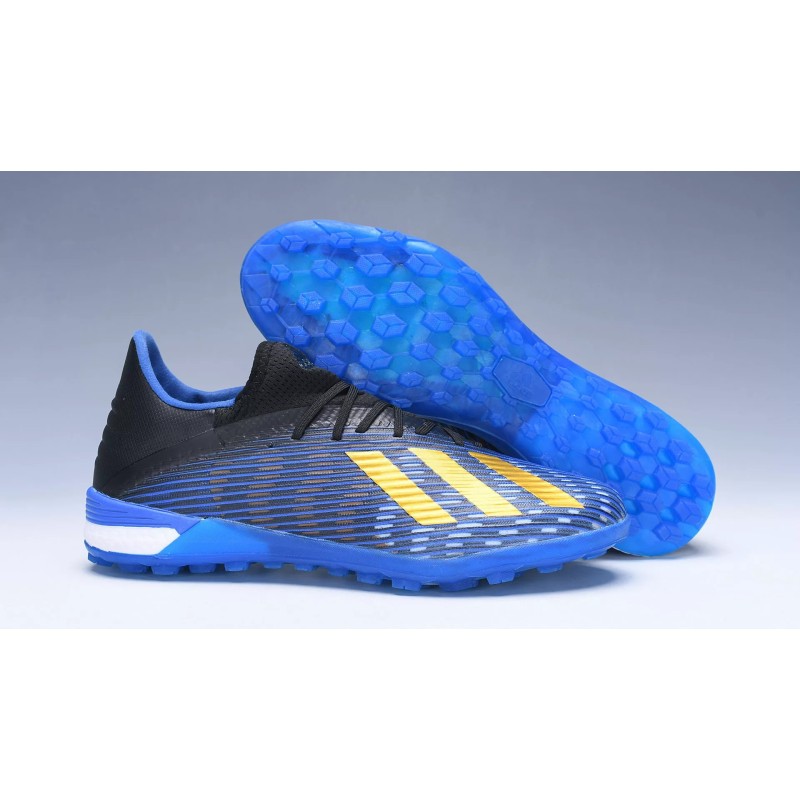 Botas de Fútbol Adidas X 19.1 TF Azul&Negro&Dorado (#38~#45) Botas de Fútbol Adidas X 19.1 TF Azul&Negro&Dorado (#38~#45)