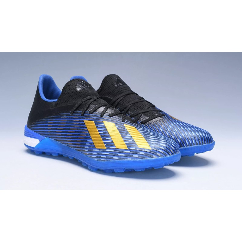 Botas de Fútbol Adidas X 19.1 TF Azul&Negro&Dorado (#38~#45)