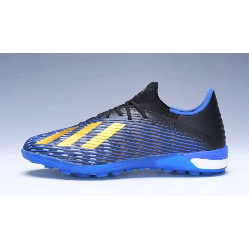 Botas de Fútbol Adidas X 19.1 TF Azul&Negro&Dorado (#38~#45)