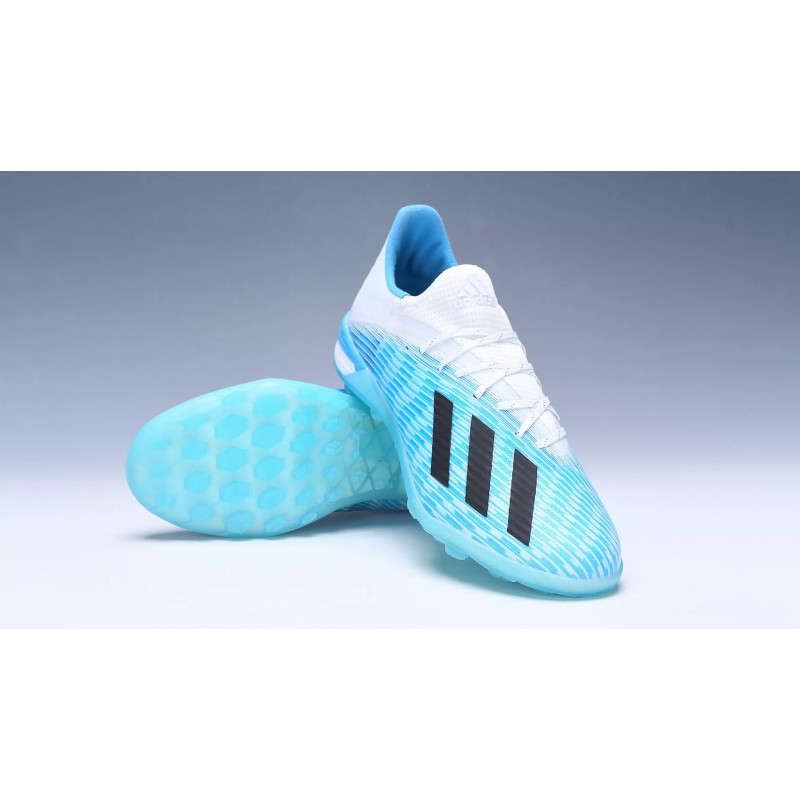 Botas de Fútbol Adidas X 19.1 TF Hombre Rosa / Blanco / Azul&Blanco / Verde / Azul&Dorado / Plateado / Azul Claro (#39~#45)
