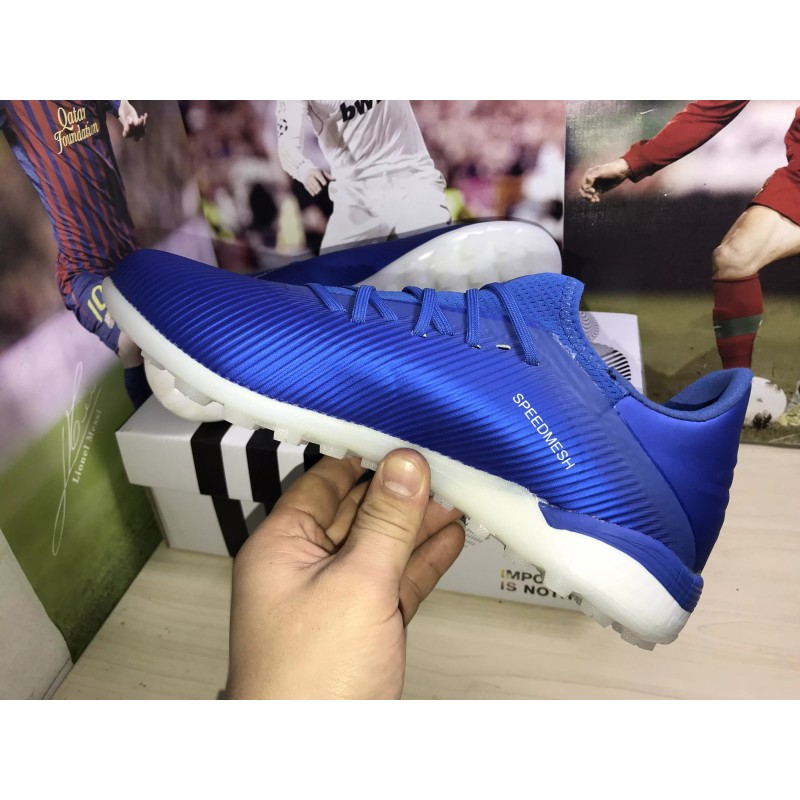 Botas de Fútbol Adidas X 19.1 TF Hombre Rosa / Blanco / Azul&Blanco / Verde / Azul&Dorado / Plateado / Azul Claro (#39~#45)