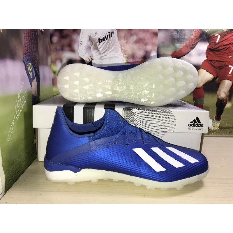 Botas de Fútbol Adidas X 19.1 TF Hombre Rosa / Blanco / Azul&Blanco / Verde / Azul&Dorado / Plateado / Azul Claro (#39~#45)