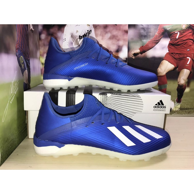 Botas de Fútbol Adidas X 19.1 TF Hombre Rosa / Blanco / Azul&Blanco / Verde / Azul&Dorado / Plateado / Azul Claro (#39~#45)