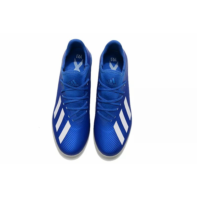 Botas de Fútbol Adidas X 19.1 TF Hombre Rosa / Blanco / Azul&Blanco / Verde / Azul&Dorado / Plateado / Azul Claro (#39~#45)