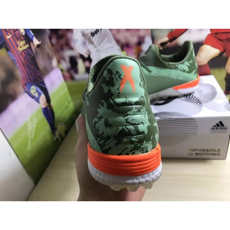 Botas de Fútbol Adidas X 19.1 TF Hombre Verde Camuflaje (#39~#45)