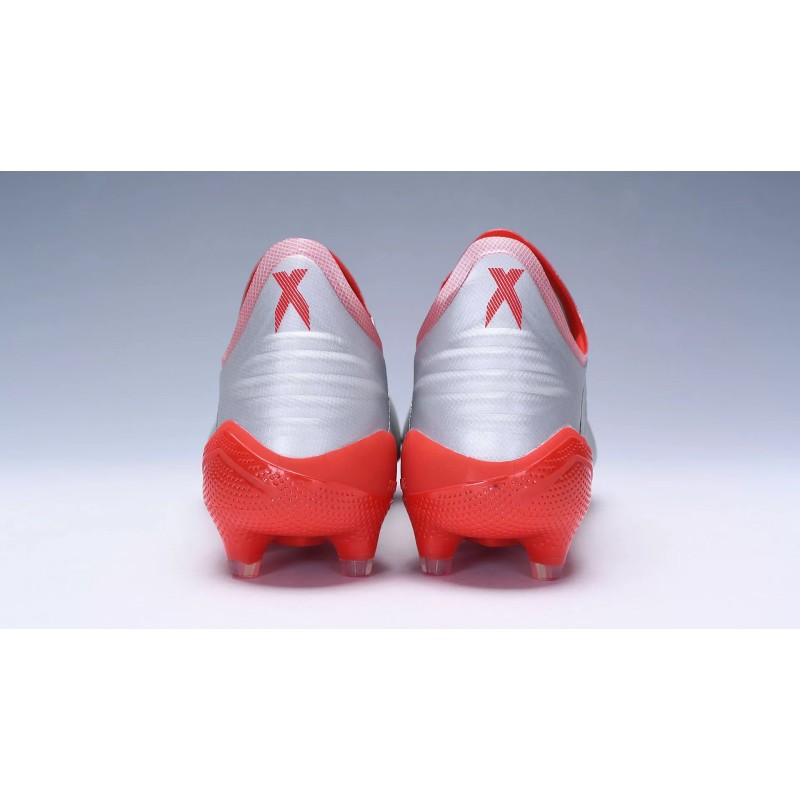 Botas de Fútbol Adidas X 19.1 FG Hombre Plateado&Rojo (#39~#45)