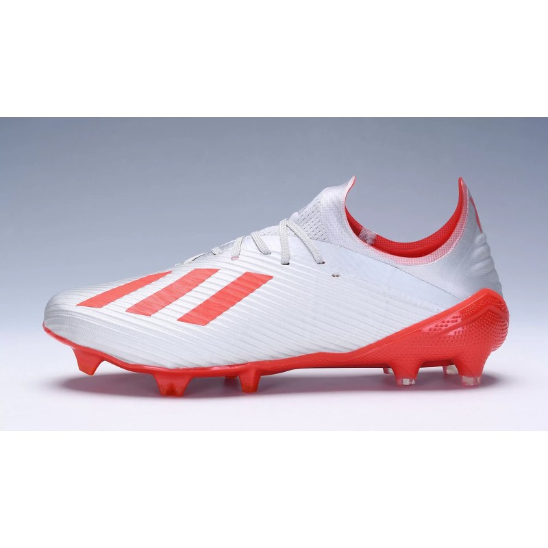 Botas de Fútbol Adidas X 19.1 FG Hombre Plateado&Rojo (#39~#45)
