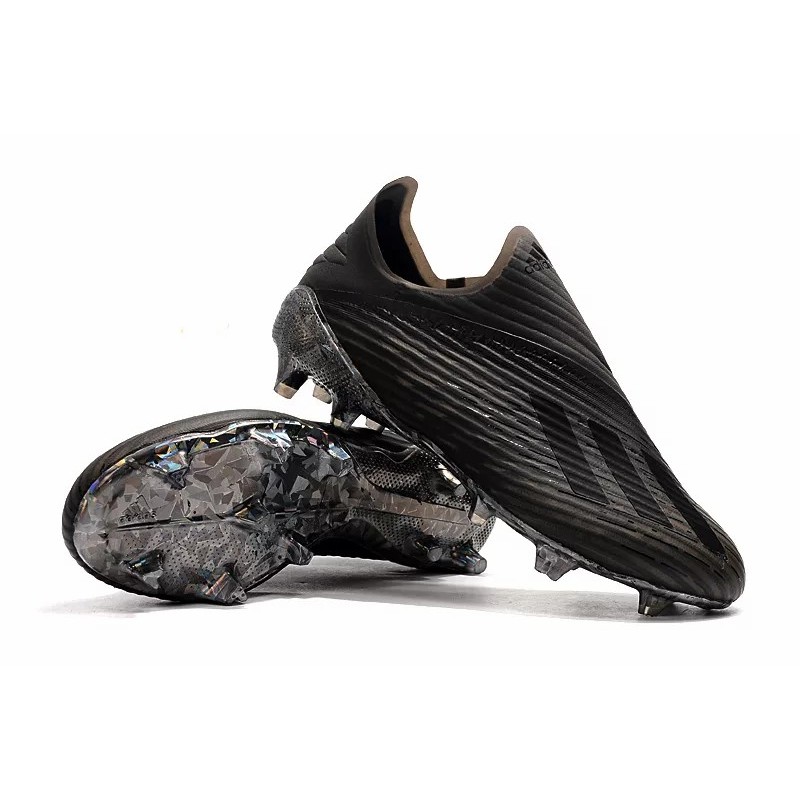 Botas de Fútbol Adidas X 19 FG Negro Metalizado (#35~#45)