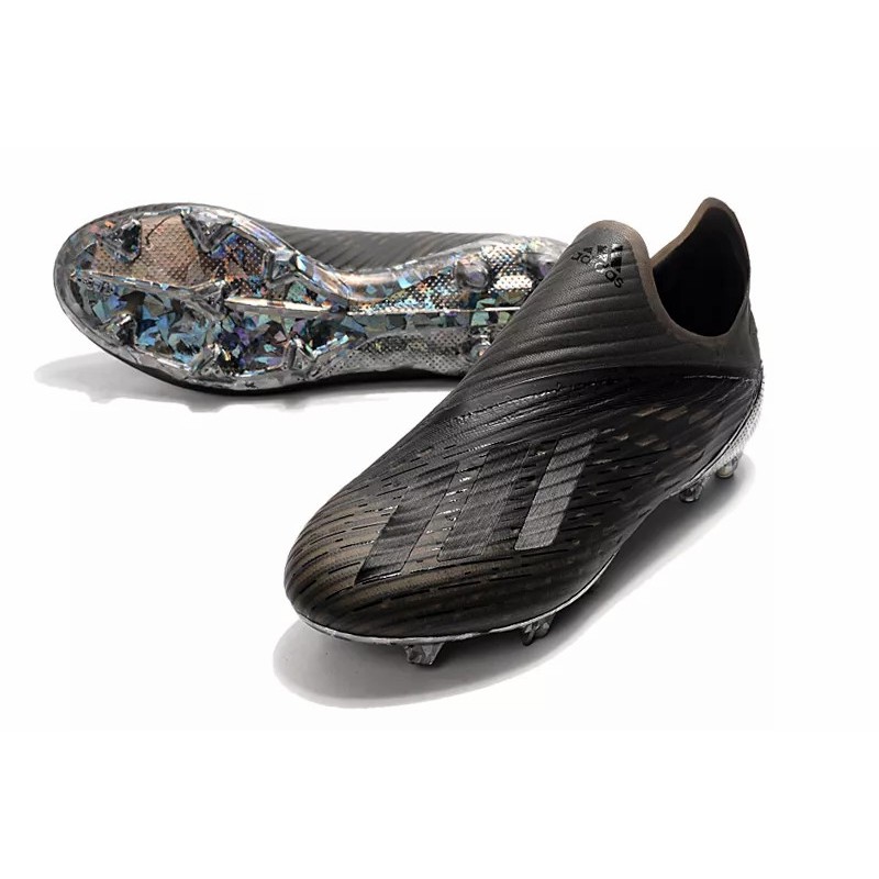 Botas de Fútbol Adidas X 19 FG Negro Metalizado (#35~#45)