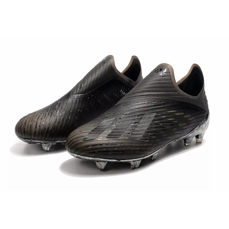 Botas de Fútbol Adidas X 19 FG Negro Metalizado (#35~#45)