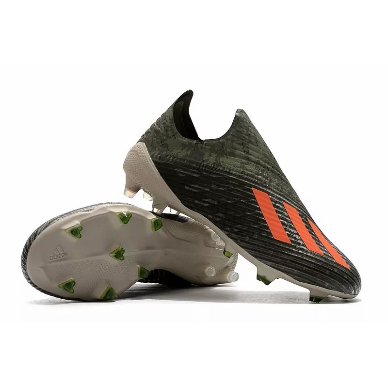 Botas de Fútbol Adidas X 19 FG Verde Camuflaje (#35~#45)