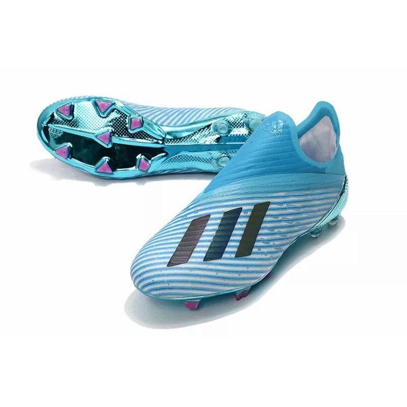 Botas de Fútbol Adidas X 19 FG Hombre Azul Celeste (#39~#45)