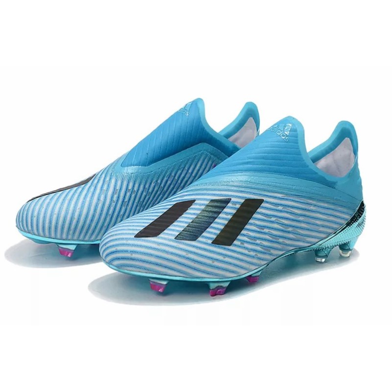 Botas de Fútbol Adidas X 19 FG Hombre Azul Celeste (#39~#45)