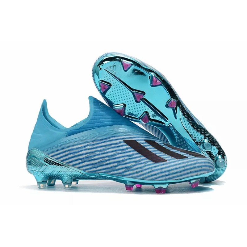 Botas de Fútbol Adidas X 19 FG Hombre Azul Celeste (#39~#45)