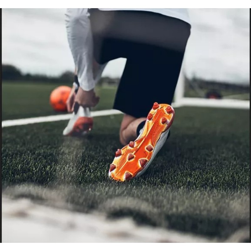 Botas de Fútbol Adidas X 19 FG Hombre Plateado Metalizado&Rojo (#39~#45)