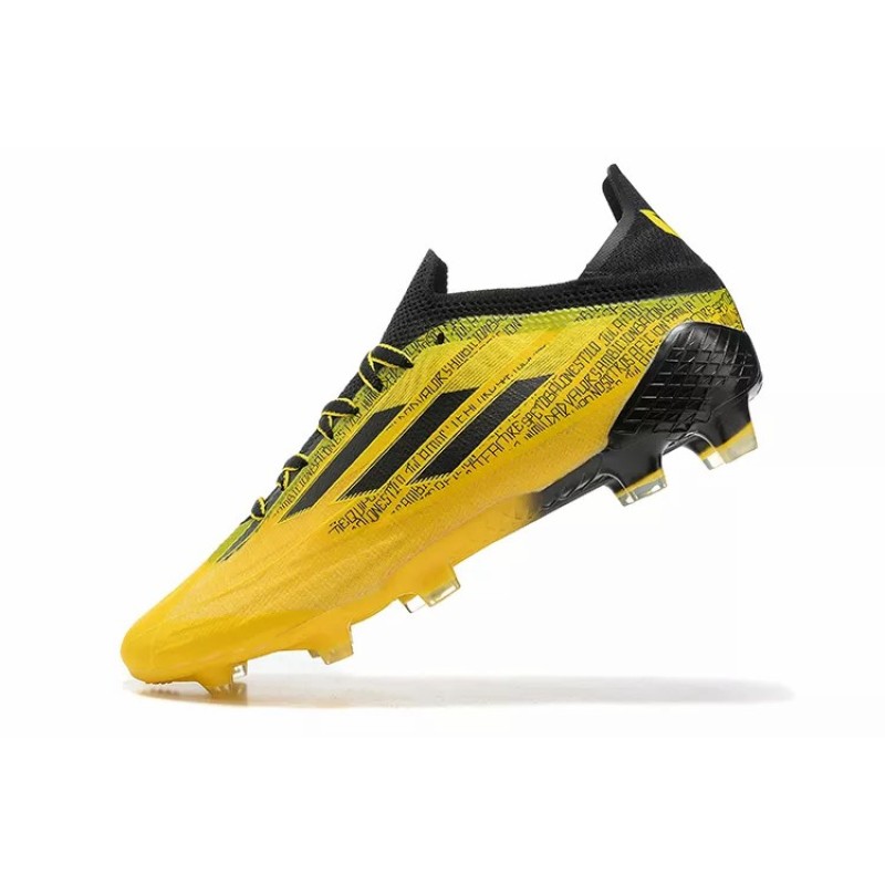 Botas de Fútbol Adidas X Speedflow FG Hombre Amarillo&Estampado Letras Negras (#39~#45)