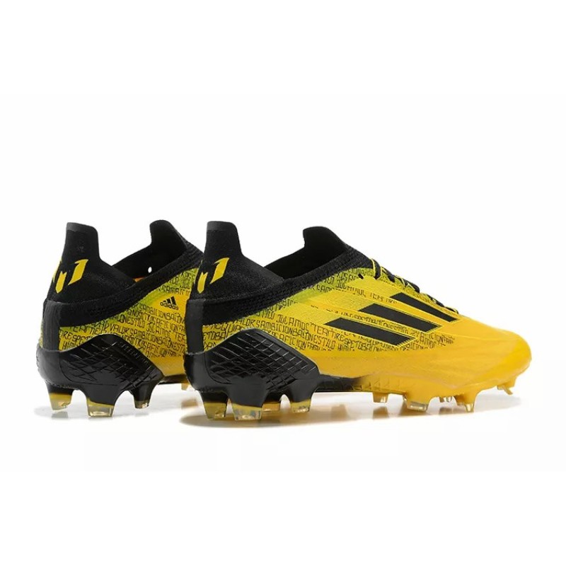 Botas de Fútbol Adidas X Speedflow FG Hombre Amarillo&Estampado Letras Negras (#39~#45)
