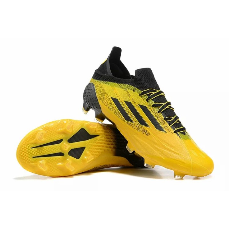 Botas de Fútbol Adidas X Speedflow FG Hombre Amarillo&Estampado Letras Negras (#39~#45)