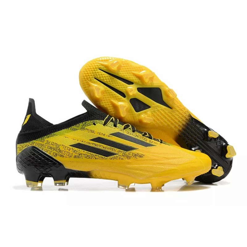 Botas de Fútbol Adidas X Speedflow FG Hombre Amarillo&Estampado Letras Negras (#39~#45)