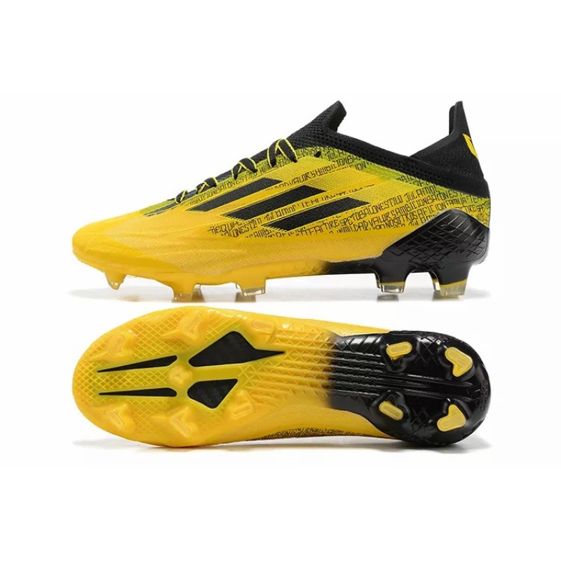 Botas de Fútbol Adidas X Speedflow FG Hombre Amarillo&Estampado Letras Negras (#39~#45)
