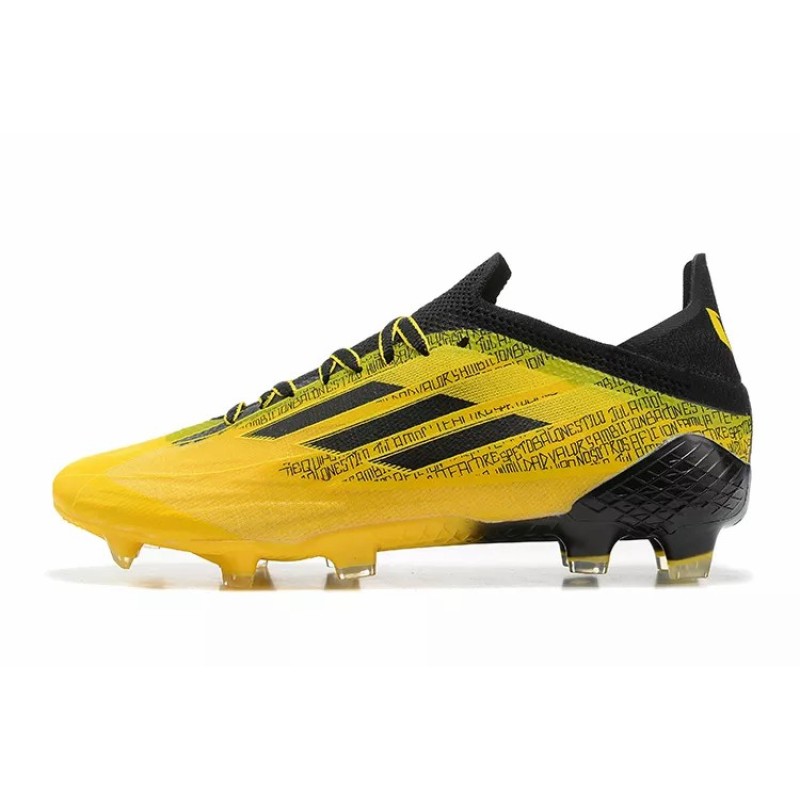 Botas de Fútbol Adidas X Speedflow FG Hombre Amarillo&Estampado Letras Negras (#39~#45)