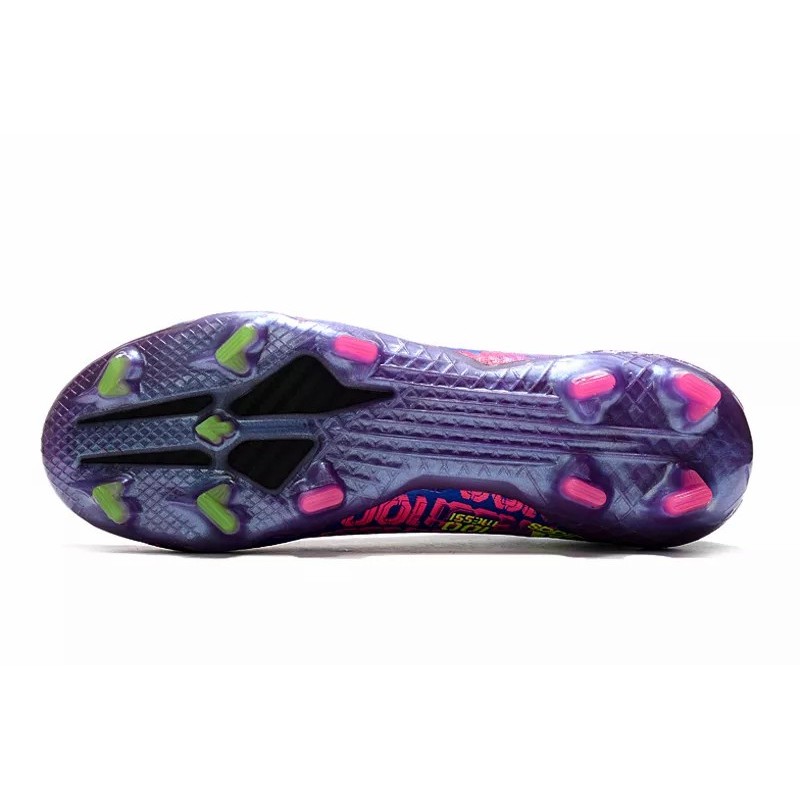 Botas de Fútbol Adidas X Speedflow FG Messi 100 Hombre Real Azul&Fucsia (#39~#45)