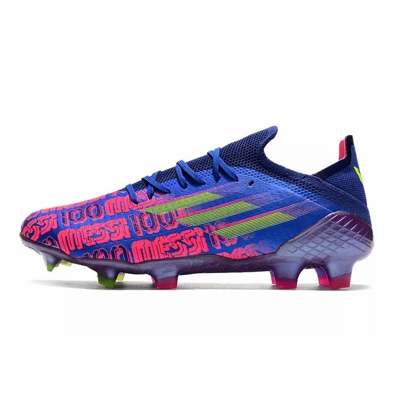 Botas de Fútbol Adidas X Speedflow FG Messi 100 Hombre Real Azul&Fucsia (#39~#45)