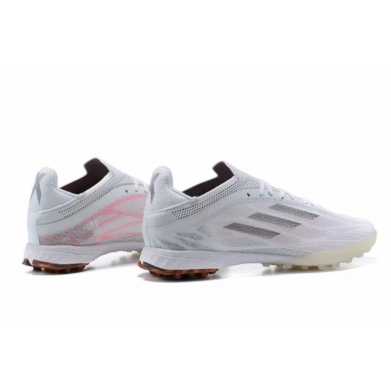 Botas de Fútbol Adidas X Speedflow.1 TF Hombre Blanco con Raya Rosada (#39~#45)