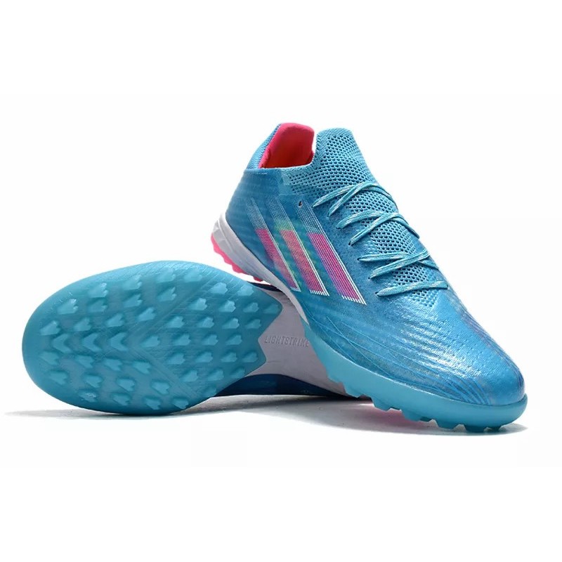 Botas de Fútbol Adidas X Speedflow.1 TF Hombre Celeste&Rosa (#39~#45)