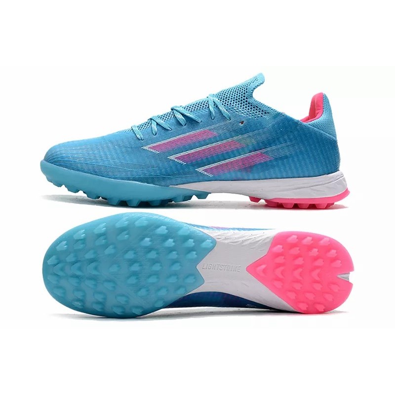 Botas de Fútbol Adidas X Speedflow.1 TF Hombre Celeste&Rosa (#39~#45)