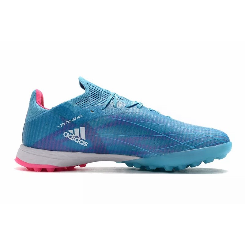 Botas de Fútbol Adidas X Speedflow.1 TF Hombre Celeste&Rosa (#39~#45)