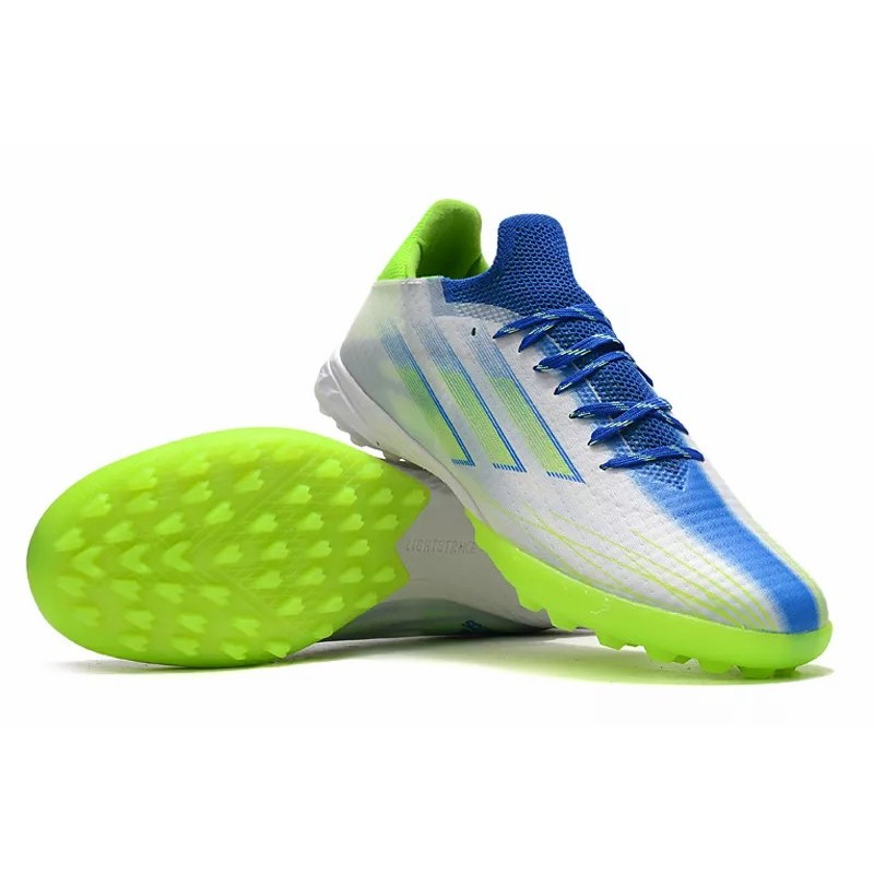 Botas de Fútbol Adidas X Speedflow.1 TF Hombre Blanco&Amarillo Fluorescente&Azul (#39~#45)