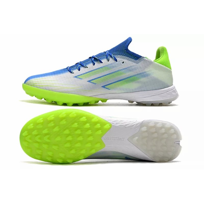 Botas de Fútbol Adidas X Speedflow.1 TF Hombre Blanco&Amarillo Fluorescente&Azul (#39~#45)