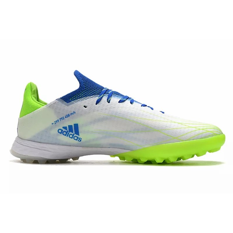 Botas de Fútbol Adidas X Speedflow.1 TF Hombre Blanco&Amarillo Fluorescente&Azul (#39~#45)