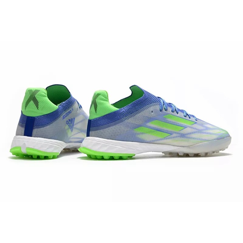Botas de Fútbol Adidas X Speedflow.1 TF Hombre Blanco&Verde Fluorescente&Azul (#39~#45)