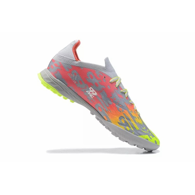 Botas de Fútbol Adidas X Speedflow.1 TF Hombre Amarillo&Gris&Rosado (#39~#45)