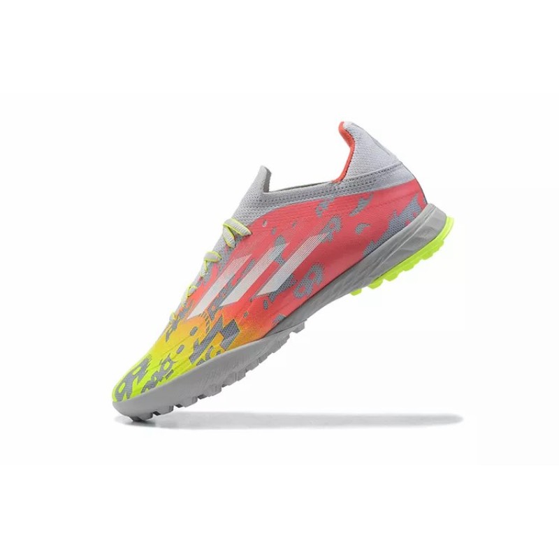 Botas de Fútbol Adidas X Speedflow.1 TF Hombre Amarillo&Gris&Rosado (#39~#45)