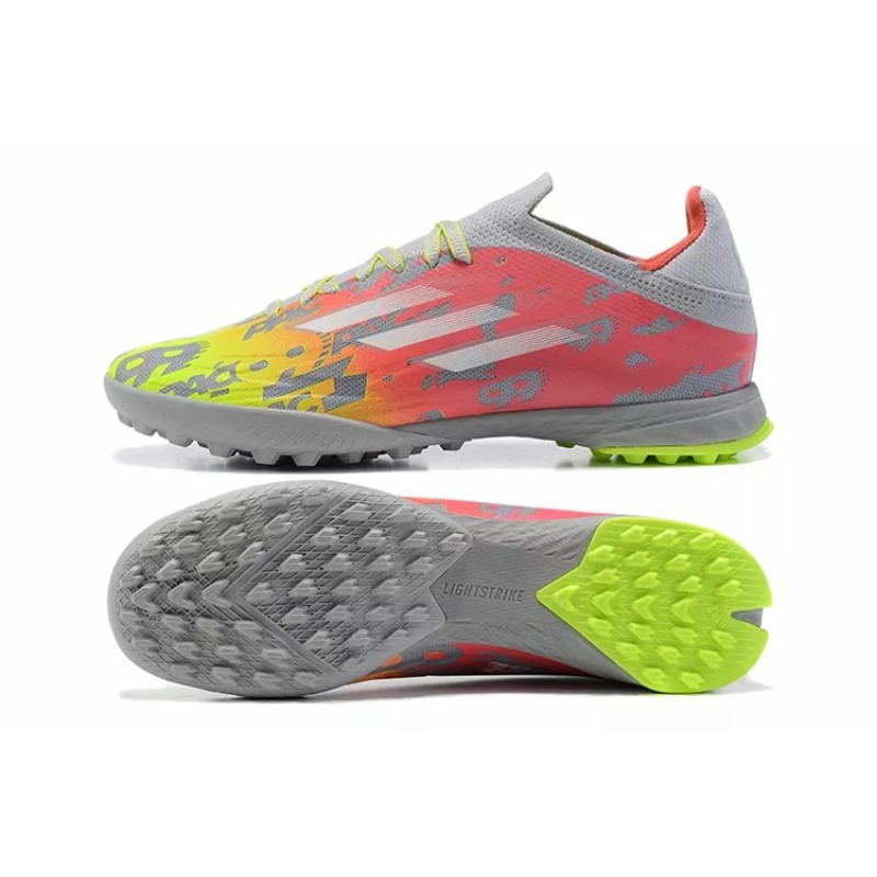 Botas de Fútbol Adidas X Speedflow.1 TF Hombre Amarillo&Gris&Rosado (#39~#45)