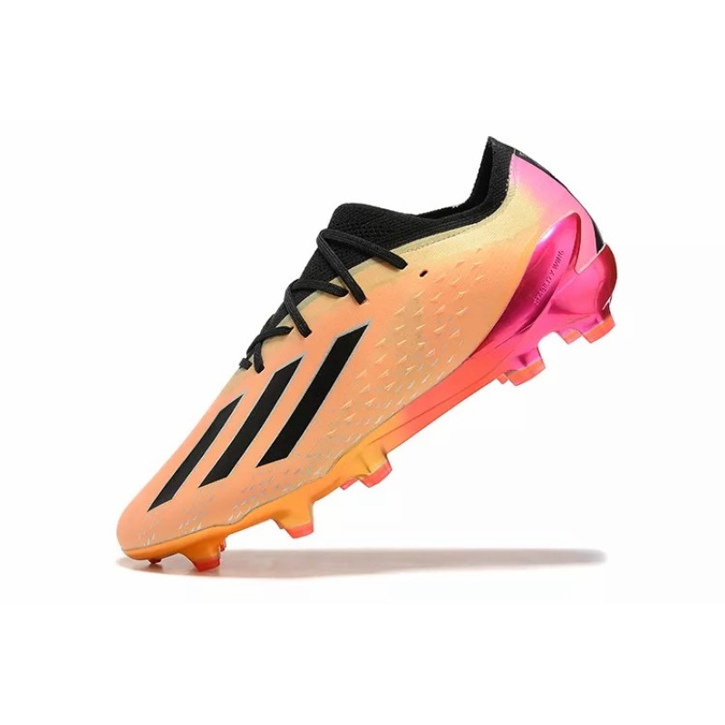 Botas de Fútbol Adidas X Speedportal .1 FG Copa Mundial 2022 Hombre Naranja&Negras Rayas (#39~#45)