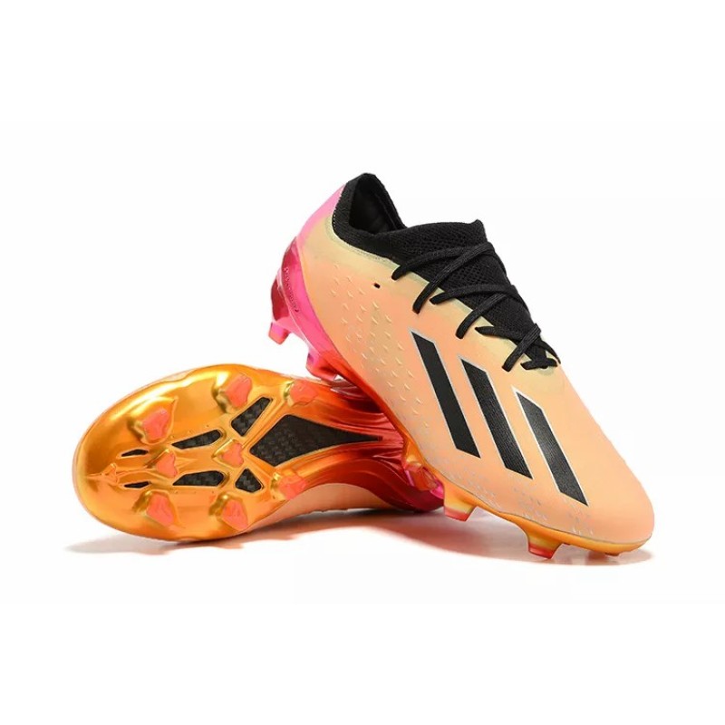 Botas de Fútbol Adidas X Speedportal .1 FG Copa Mundial 2022 Hombre Naranja&Negras Rayas (#39~#45)
