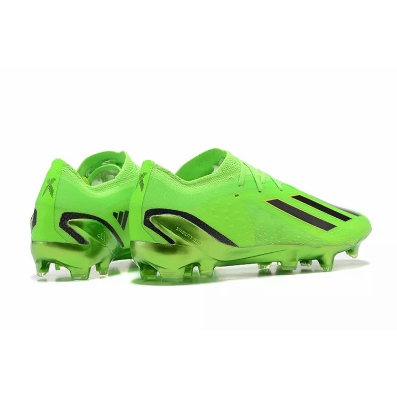 Botas de Fútbol Adidas X Speedportal .1 FG Copa Mundial 2022 Hombre Verde Fluorescente&Negras Rayas (#39~#45)