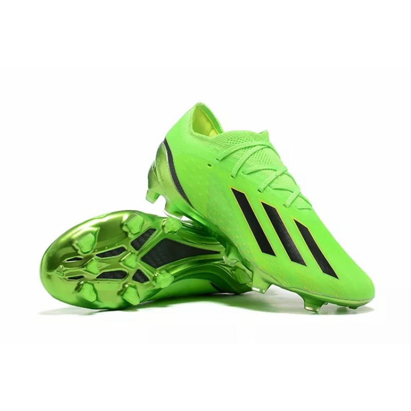 Botas de Fútbol Adidas X Speedportal .1 FG Copa Mundial 2022 Hombre Verde Fluorescente&Negras Rayas (#39~#45)