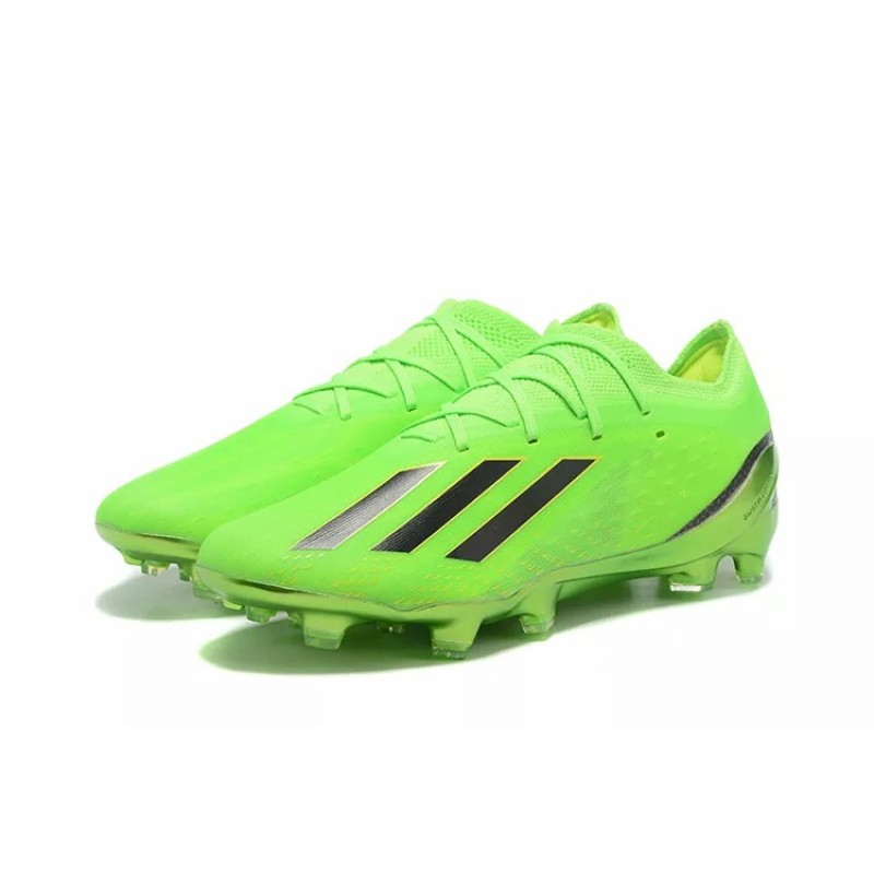 Botas de Fútbol Adidas X Speedportal .1 FG Copa Mundial 2022 Hombre Verde Fluorescente&Negras Rayas (#39~#45)