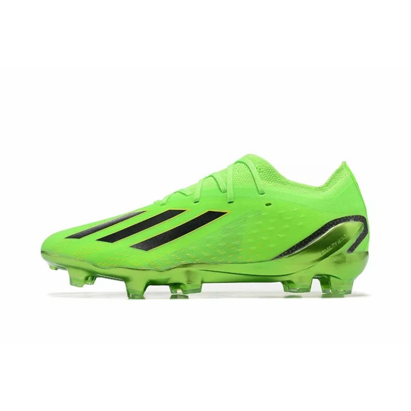 Botas de Fútbol Adidas X Speedportal .1 FG Copa Mundial 2022 Hombre Verde Fluorescente&Negras Rayas (#39~#45)